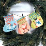 Gift Stocking Bunting (image for) Gift Stocking Bunting